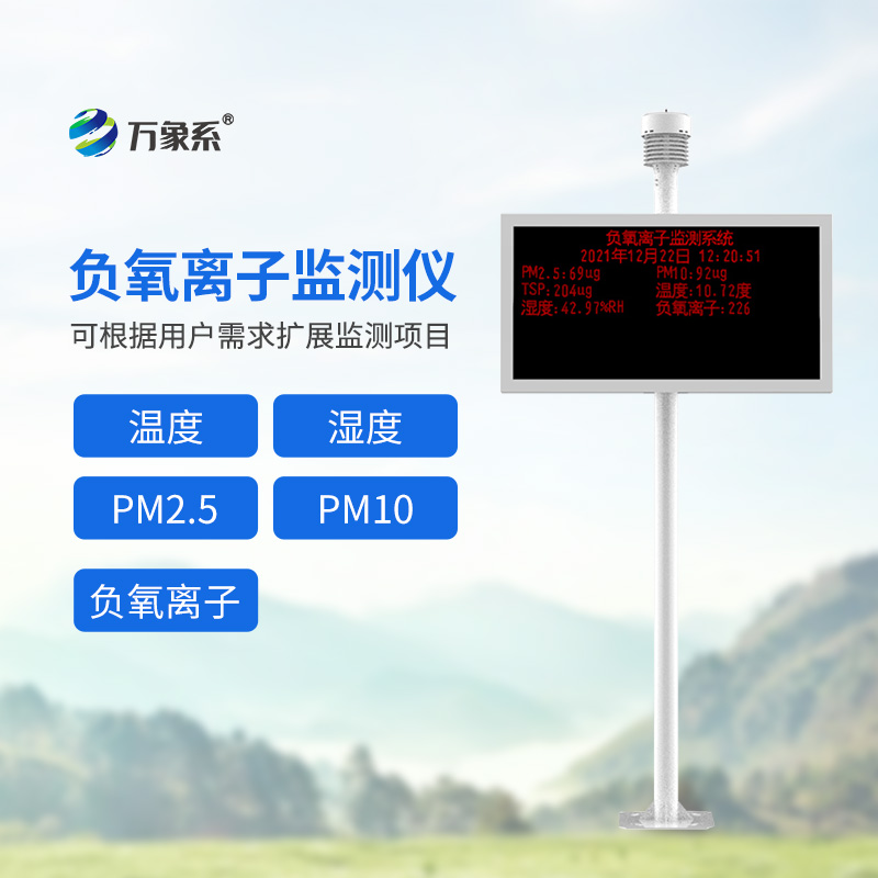 高智能一體化負(fù)氧離子監(jiān)測站