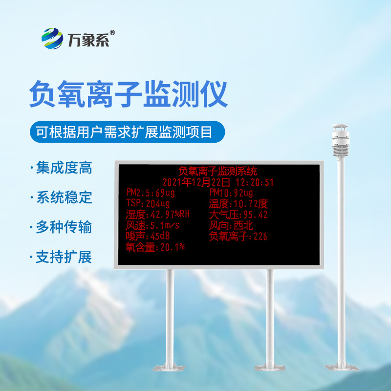 精準捕捉負離子:科研型負離子監測系統的科研助力之道